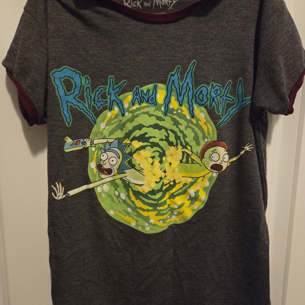 Women's Rick and Morty Graphic Tee - Gray